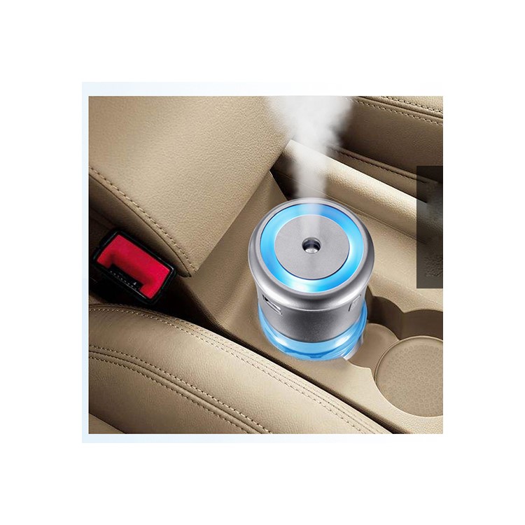 Colorful Mini Car Home Use 300ml Air Humidifier Diffuser Mist Purifier - Grey-8