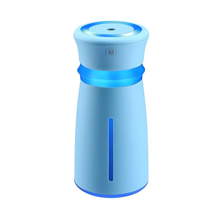 Mini Car Home Use Diffuser Mist Purifier USB Air Humidifier(300ml) with Colorful LED Light - Blue-1