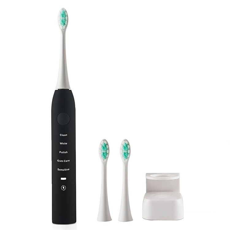 SMARTSONIC+ T10 15 Modes USB Ultrasonic Vibration Electric Toothbrush for Adult Use - Black-4