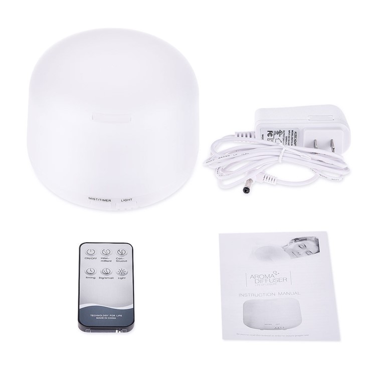 500ML LED Humidifier Aroma Essential Diffuser 7 Colors Adjustable Humidifier - US Plug-9