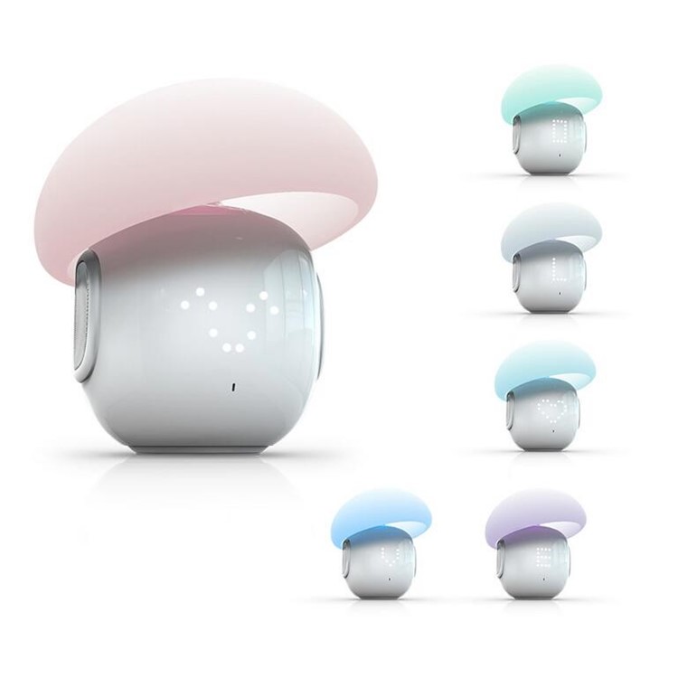 Emotion Bluetooth Smart Lamp Speaker Intelligent APP DIY Message Mood Light - Pink-3