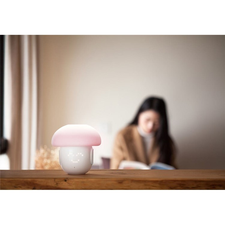 Emotion Bluetooth Smart Lamp Speaker Intelligent APP DIY Message Mood Light - Pink-5