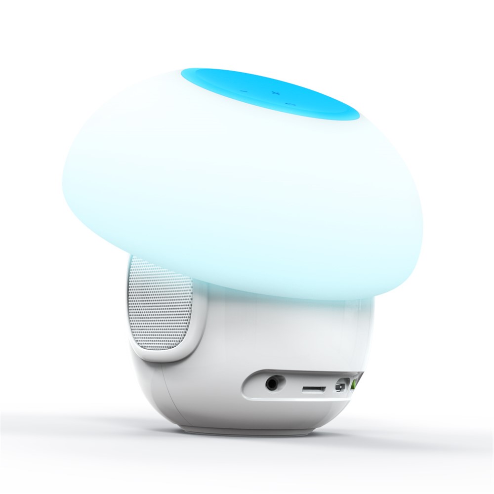 Smart Magic Lamp Bluetooth Speaker Emotion DIY Message Mood Light with Alarm Clock Recording - Blue-10