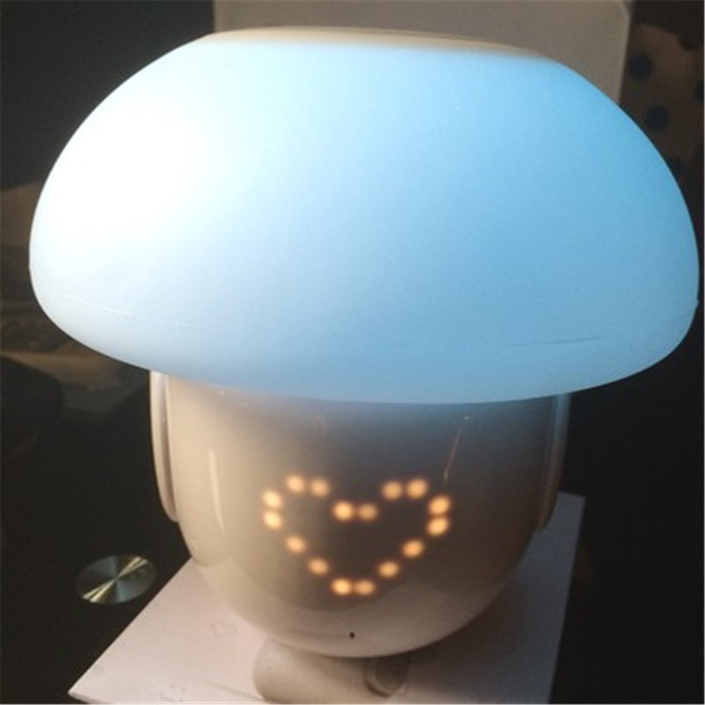 Smart Magic Lamp Bluetooth Speaker Emotion DIY Message Mood Light with Alarm Clock Recording - Blue-12