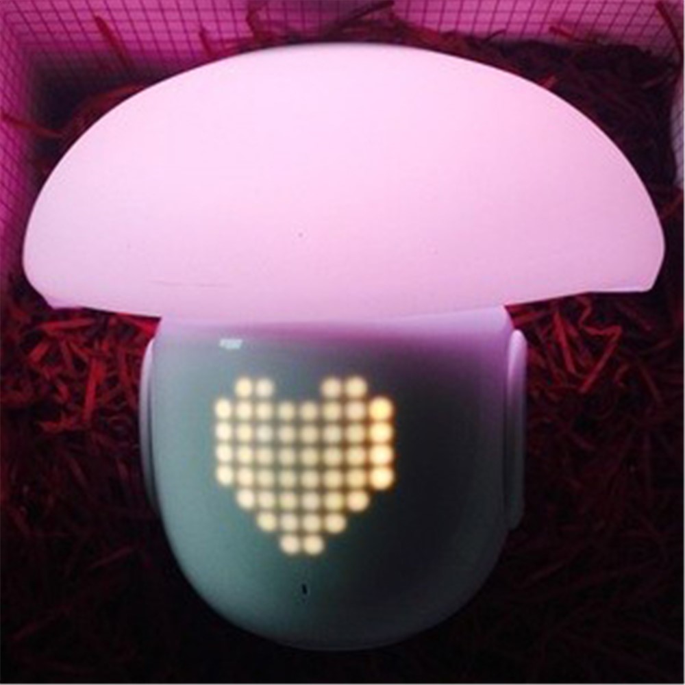Smart Magic Lamp Bluetooth Speaker Emotion DIY Message Mood Light with Alarm Clock Recording - Blue-15