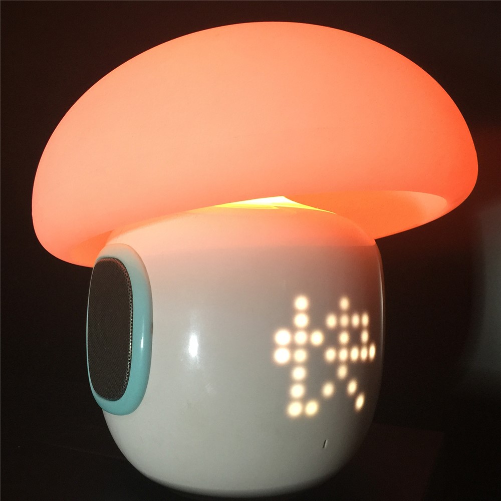 Smart Magic Lamp Bluetooth Speaker Emotion DIY Message Mood Light with Alarm Clock Recording - Blue-3