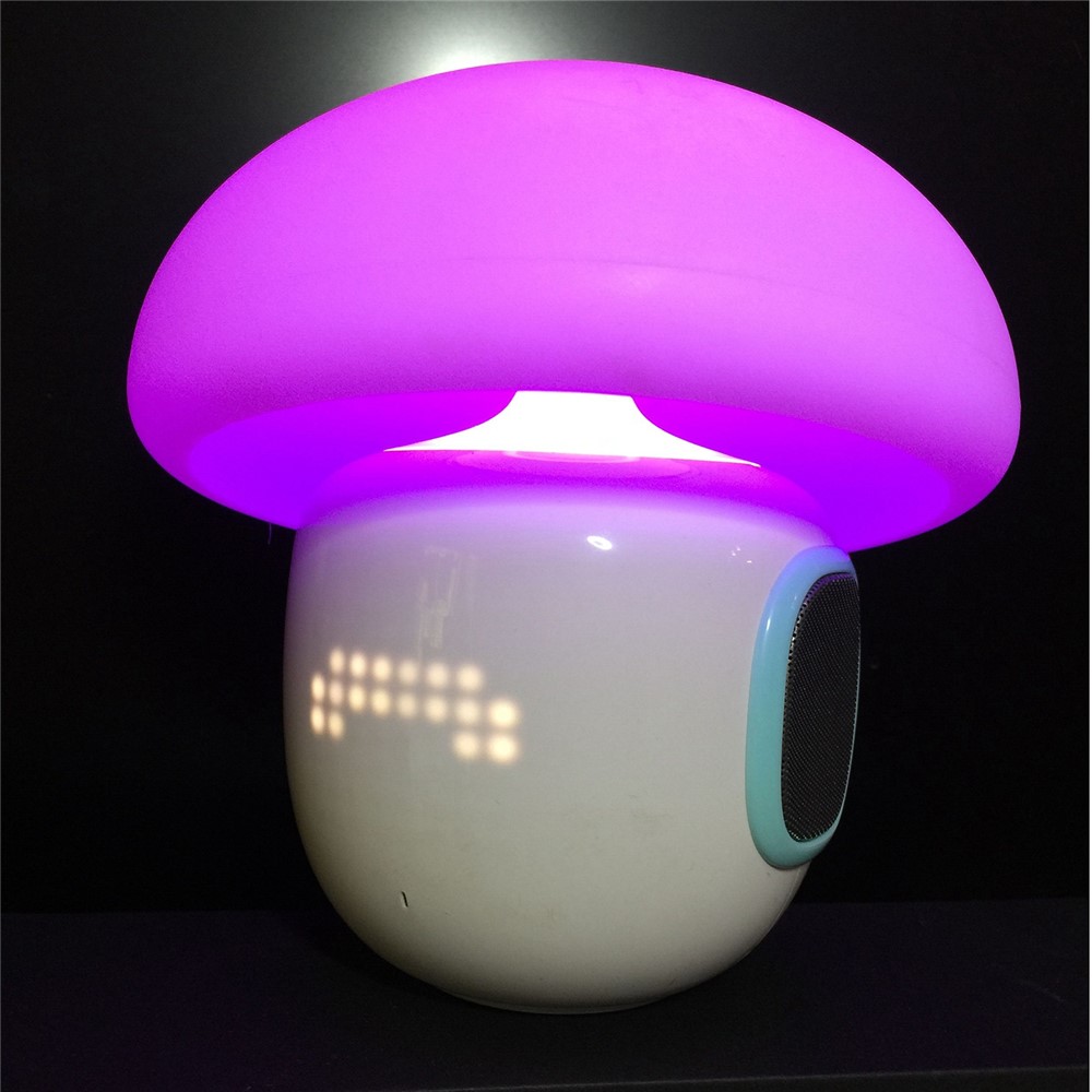Smart Magic Lamp Bluetooth Speaker Emotion DIY Message Mood Light with Alarm Clock Recording - Blue-5