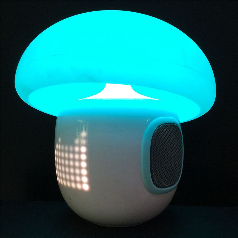 Smart Magic Lamp Bluetooth Speaker Emotion DIY Message Mood Light with Alarm Clock Recording - Blue-7