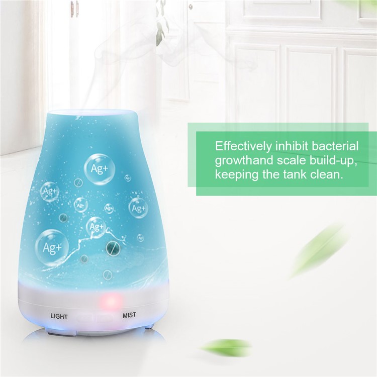 100ML Humidifier Aromatherapy Diffuser Color LED Lights Essential Oil Diffuser - US Plug-6