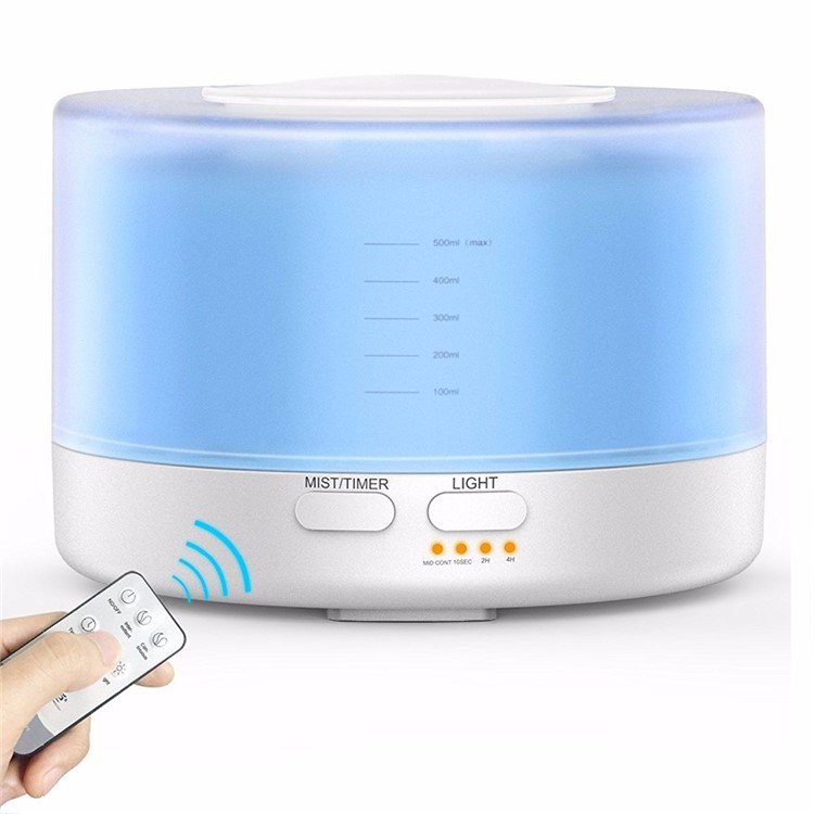 700ML Aromatherapy Machine Humidifier Fragrance Lamp with Remote Control - US Plug-2