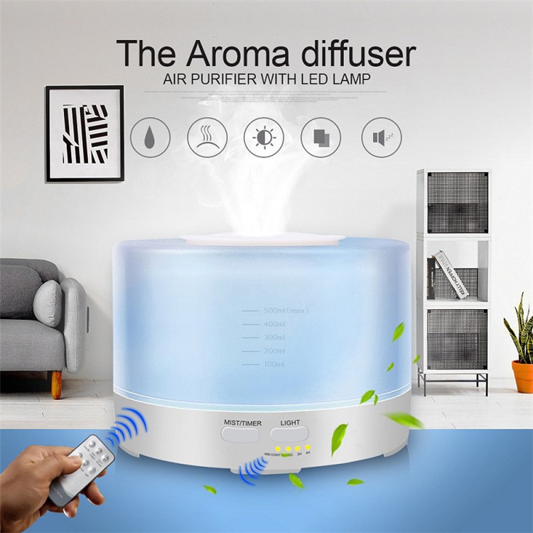 700ML Aromatherapy Machine Humidifier Fragrance Lamp with Remote Control - EU Plug-4