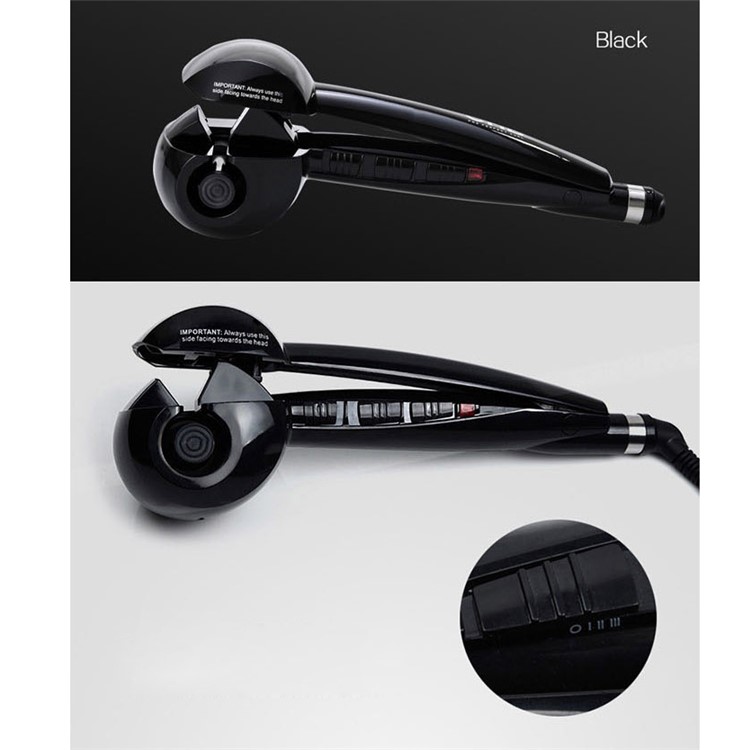 High Quality Auto Hair Curler Hair Styler Ceramic Wave Hair Roller Magic Curling Iron - Black / US Plug-6