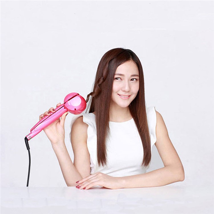 High Quality Auto Hair Curler Magic Curling Iron Ceramic Wave Hair Roller Hair Styler - Rose / US Plug-7