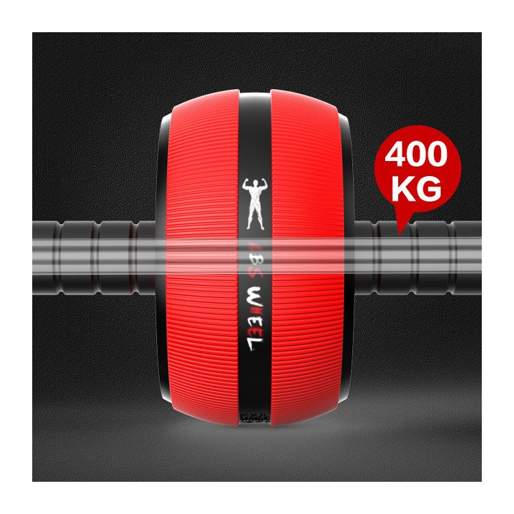 Exercise Wheel ABS Abdominal Gym Fitness Machine Body Strength Training Roller - Red-10