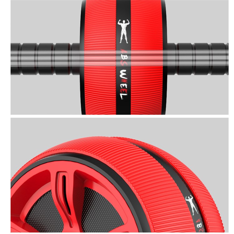 Exercise Wheel ABS Abdominal Gym Fitness Machine Body Strength Training Roller - Red-11