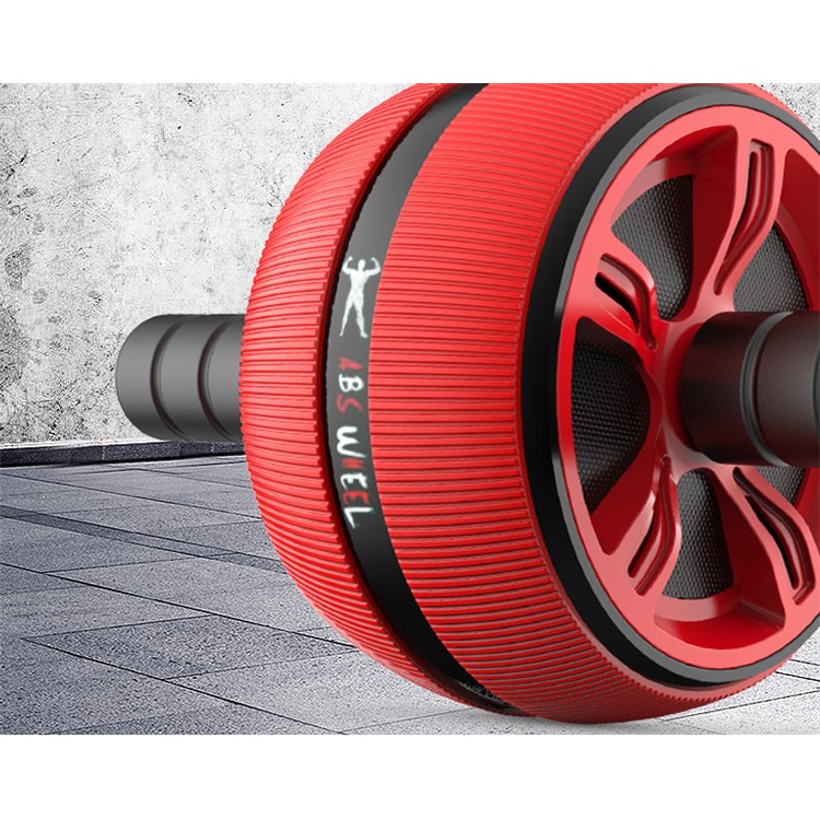 Exercise Wheel ABS Abdominal Gym Fitness Machine Body Strength Training Roller - Red-12