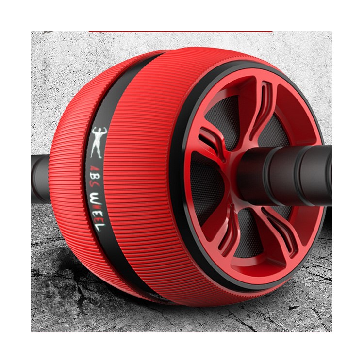 Exercise Wheel ABS Abdominal Gym Fitness Machine Body Strength Training Roller - Red-5