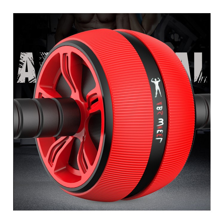 Exercise Wheel ABS Abdominal Gym Fitness Machine Body Strength Training Roller - Red-7