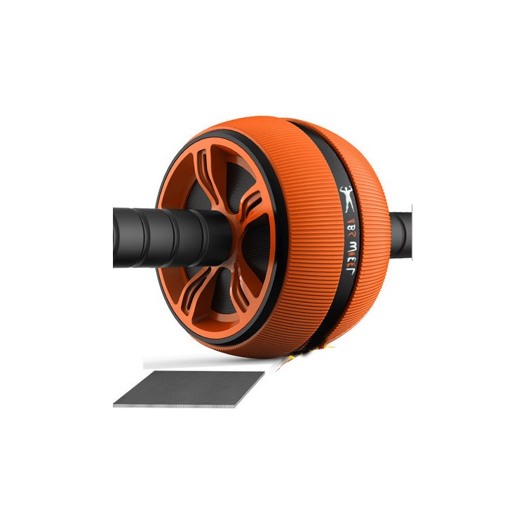 Exercise Wheel Body Strength Training Roller ABS Abdominal Gym Fitness Machine - Orange-1