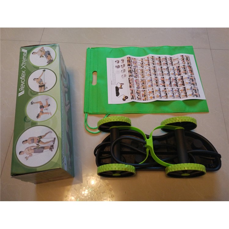 Adjustable 2-in-1 Abdominal Fitness + Pulling Strength Training Roller Pulling Rope Fitness Training Equipment-5