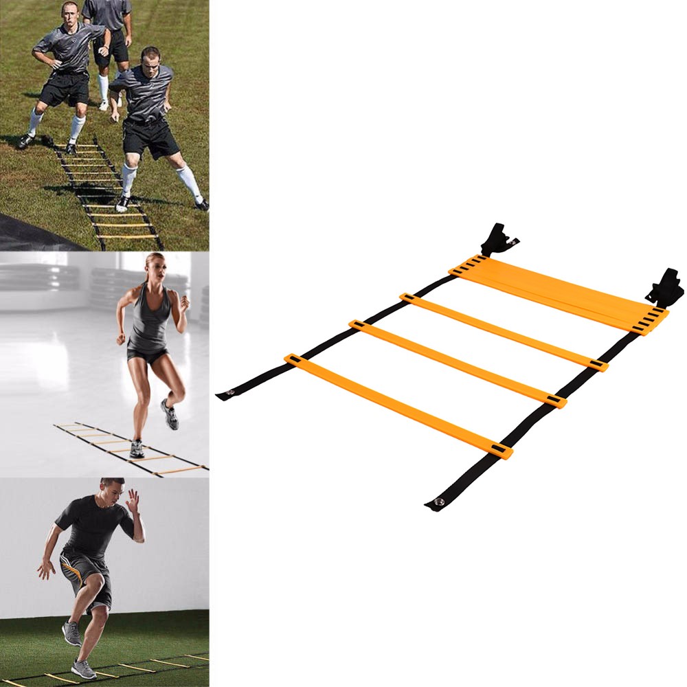 7.0M 13-Rung Adjustable Soccer Training Agility Ladder Speed Flat Rung with Carry Bag-1