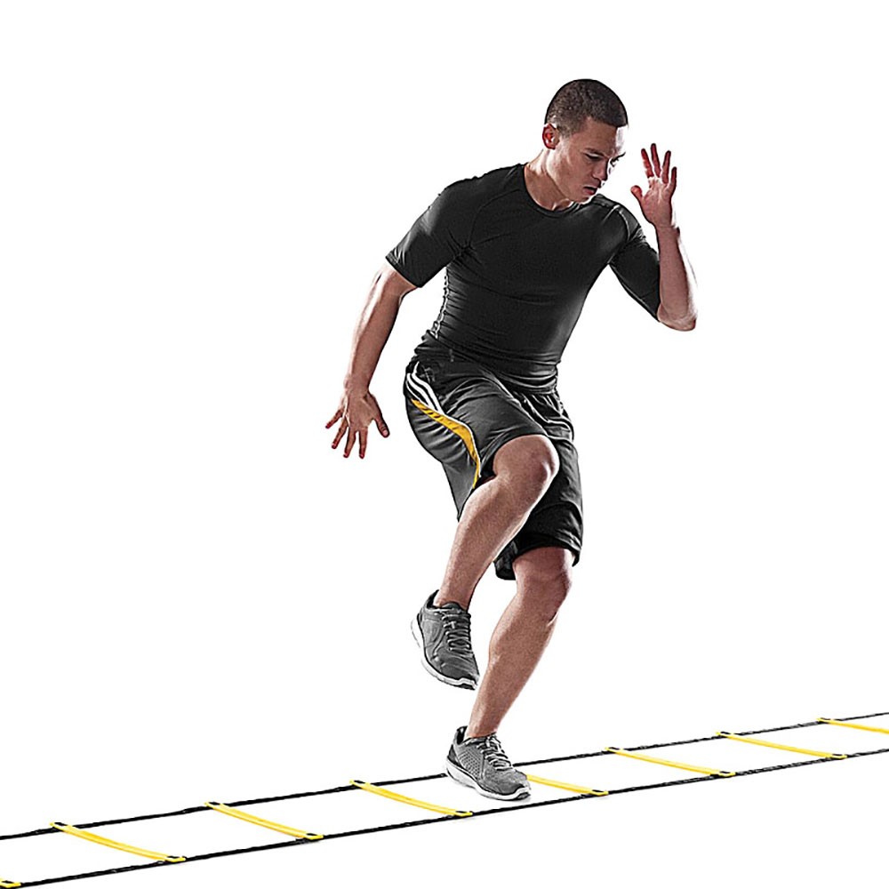7.0M 13-Rung Adjustable Soccer Training Agility Ladder Speed Flat Rung with Carry Bag-12