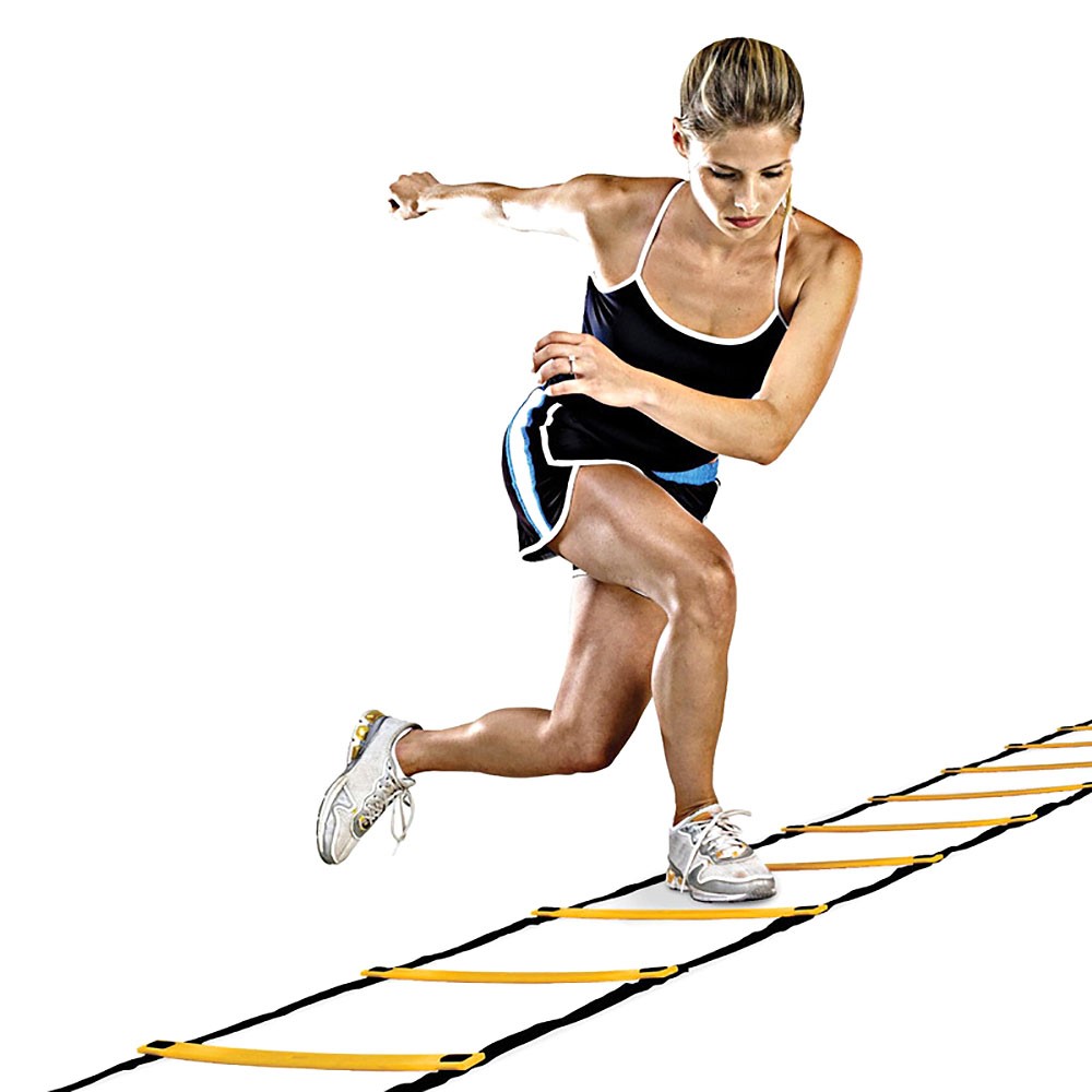 7.0M 13-Rung Adjustable Soccer Training Agility Ladder Speed Flat Rung with Carry Bag-13