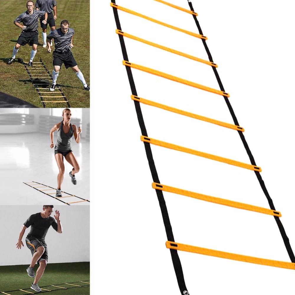 7.0M 13-Rung Adjustable Soccer Training Agility Ladder Speed Flat Rung with Carry Bag-14