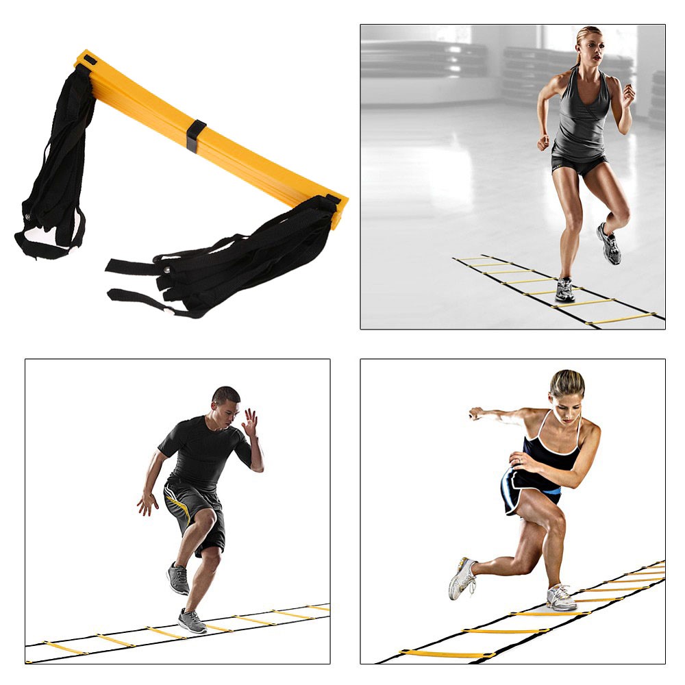 7.0M 13-Rung Adjustable Soccer Training Agility Ladder Speed Flat Rung with Carry Bag-15