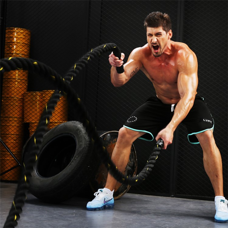 Fitness Battle Rope Exercise Rope Strength Training Workout, Size: 50mm x 9m-7