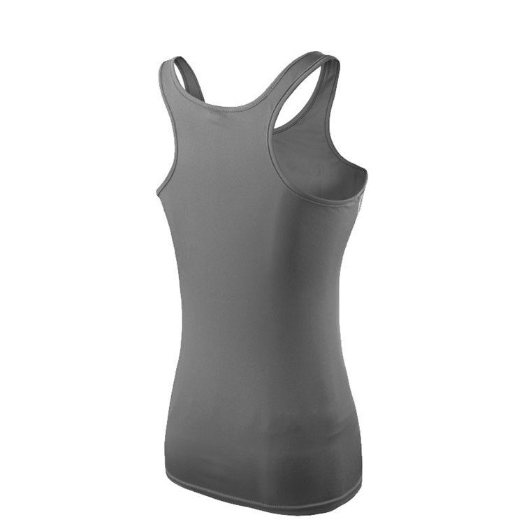 Women's Sports Yoga Fitness Sleeveless Running Vest - Grey / Size: M-2