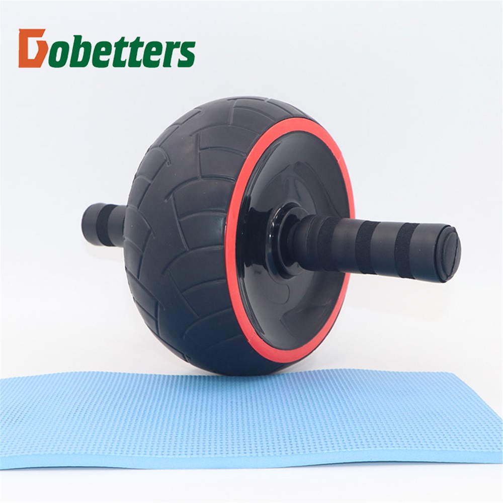 AB Roller Not Rebound Arm Strength Body Fitness Abdominal Wheel Trainer Roller - Red-2