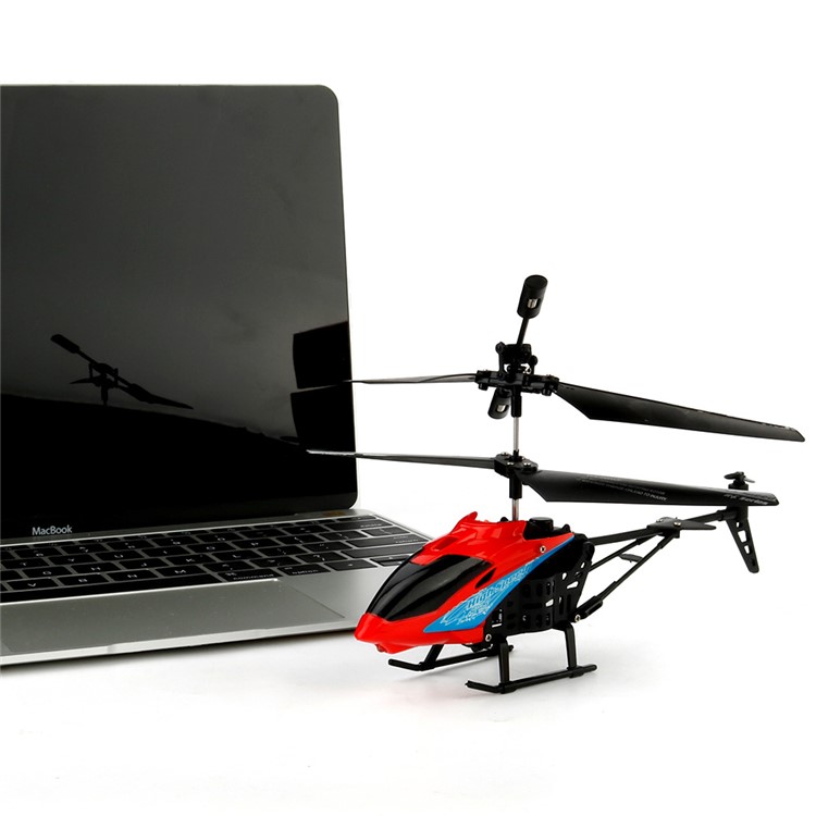JX-807 2 Channel Mini RC Helicopter RC Drone - Red-10
