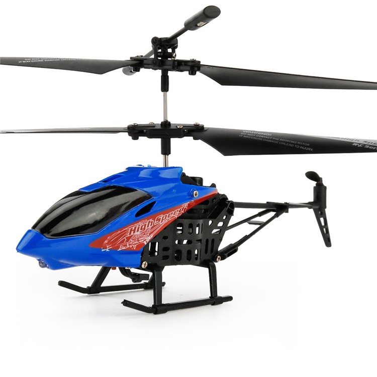 JX-807 Mini Infrared RC Helicopter 2CH with Gyroscope - Blue-1