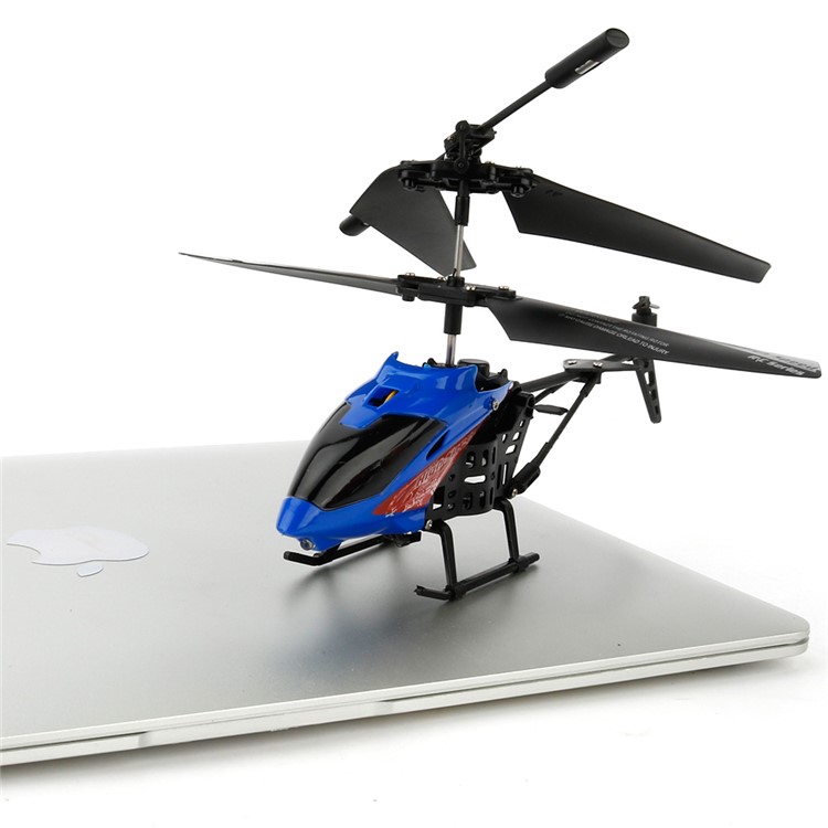 JX-807 Mini Infrared RC Helicopter 2CH with Gyroscope - Blue-10