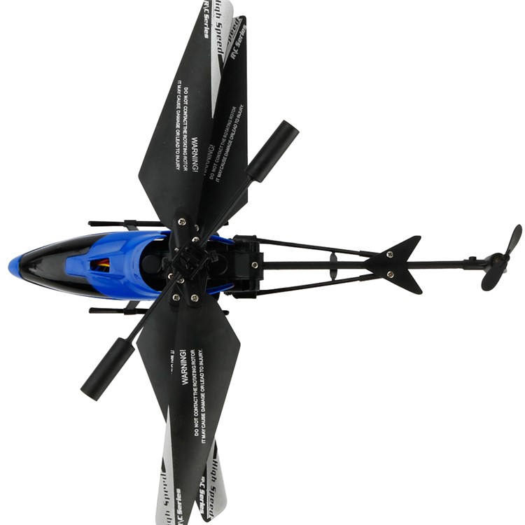 JX-807 Mini Infrared RC Helicopter 2CH with Gyroscope - Blue-2