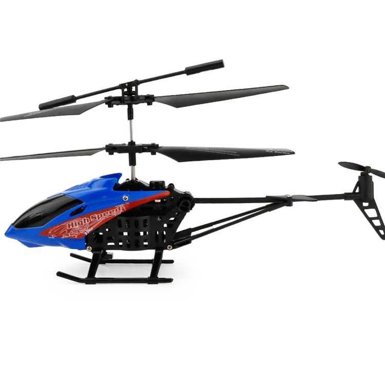 JX-807 Mini Infrared RC Helicopter 2CH with Gyroscope - Blue-5