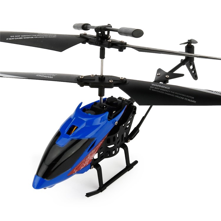 JX-807 Mini Infrared RC Helicopter 2CH with Gyroscope - Blue-6