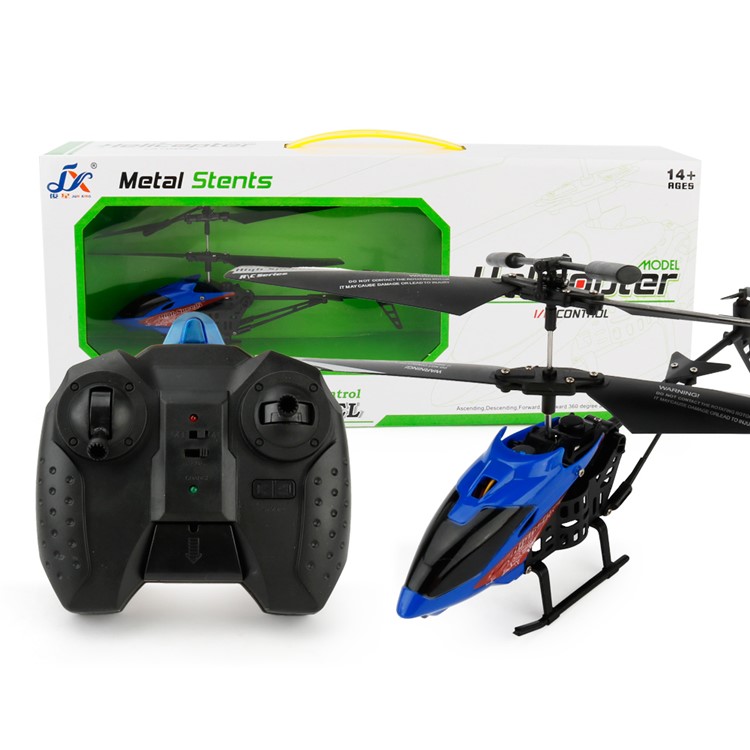 JX-807 Mini Infrared RC Helicopter 2CH with Gyroscope - Blue-8
