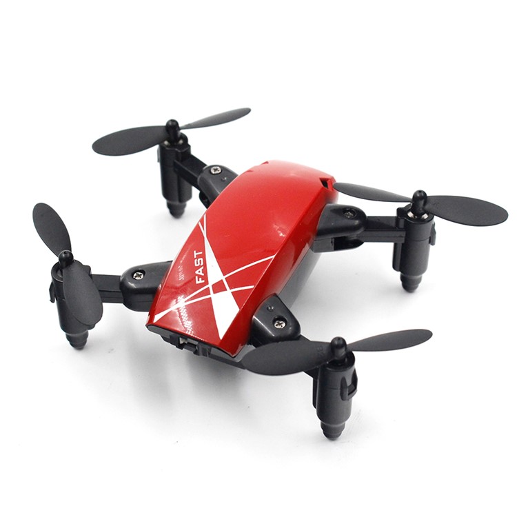 S9W 4-Axis Foldable RC Drone Portable RC Quadcopter Support WiFi Transmission - Red-1