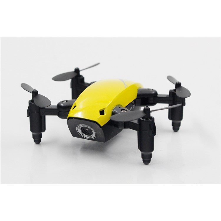 S9W Foldable 4-Axis WiFi RC Drone Support Mobile Phone APP Control - Yellow-2