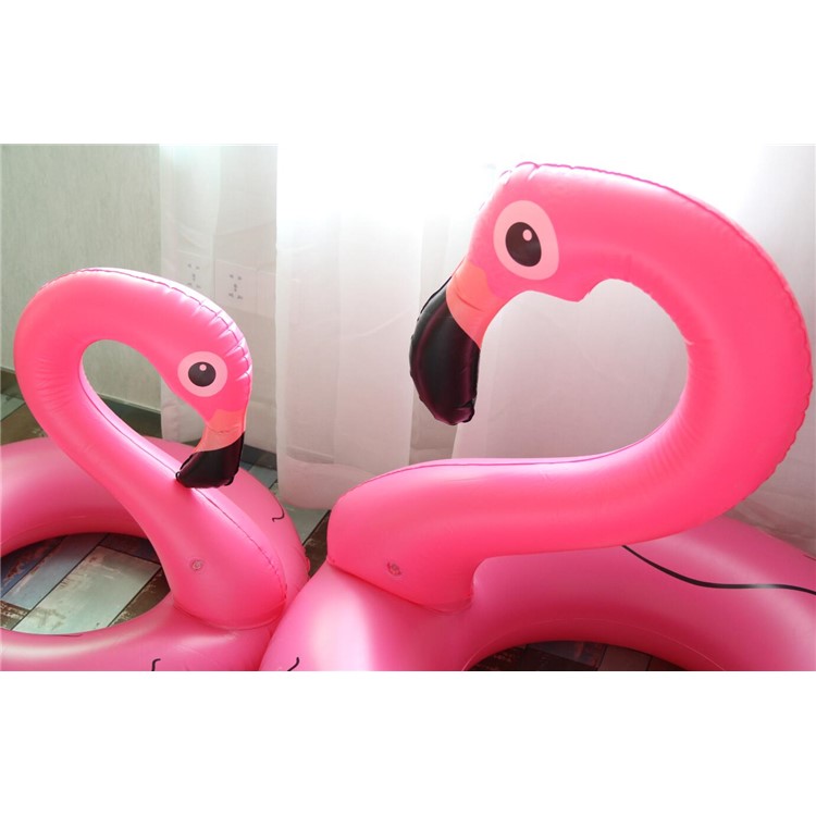 PVC Inflatable Flamingo Shaped Pool Float Lounge Swimming Ring (120cm)-5