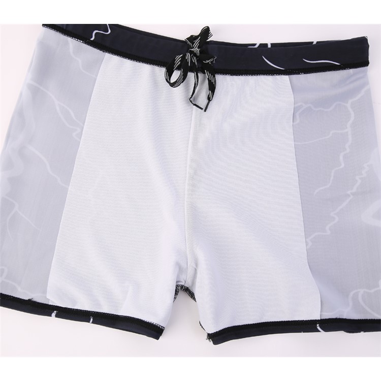 Lightning Flash Pattern Men's Beach Shorts Board Swimming Trunks Beach Pants - Black / XXL-7