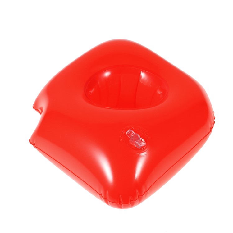 Red Lip Pattern Inflatable Drink Holder Floating Cup Coasters for Pool Party-2