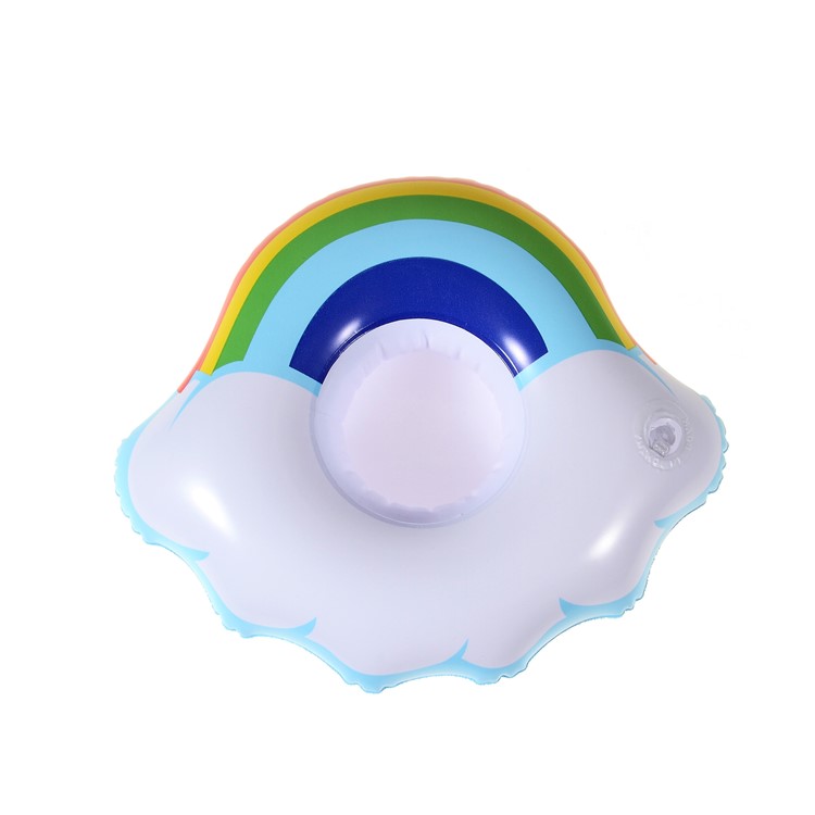 Cloud Shaped Summer Swimming Floating Drink Coasters Inflatable Drink Mat Cup Holder for Pool Party Water Fun-2