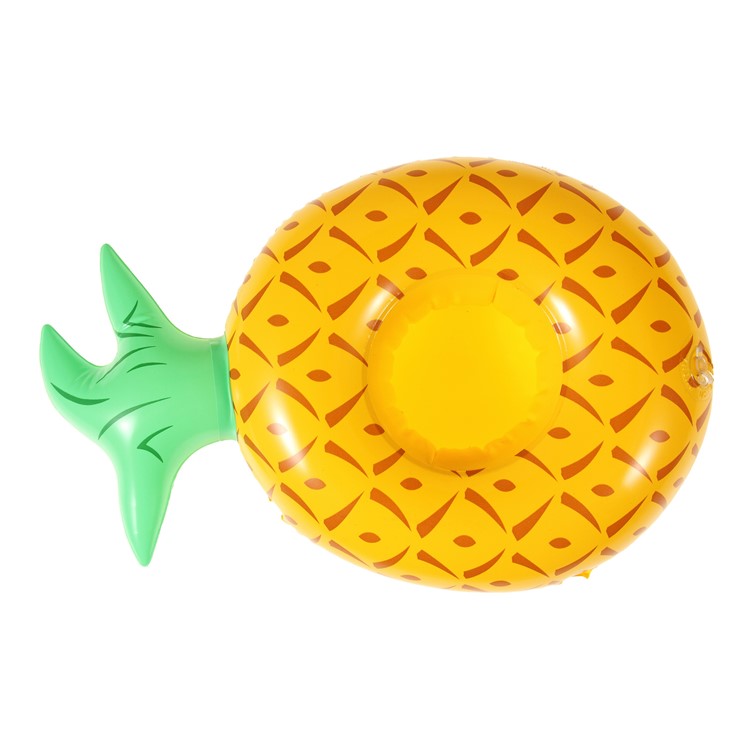 Pineapple Pattern Inflatable Drink Holder Floating Cup Coasters for Pool Party-2