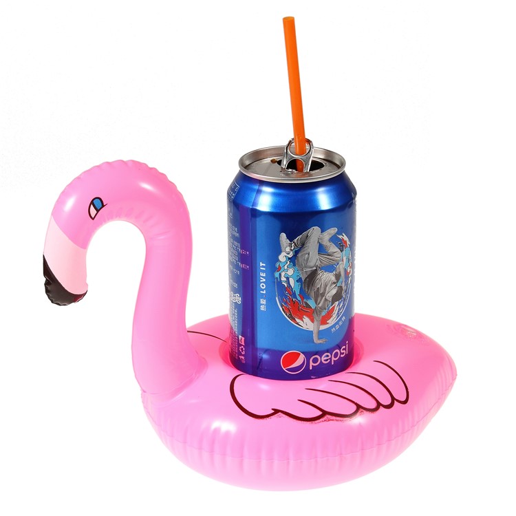 Flamingo Pattern Inflatable Drink Holder Floating Cup Coasters for Pool Party-1