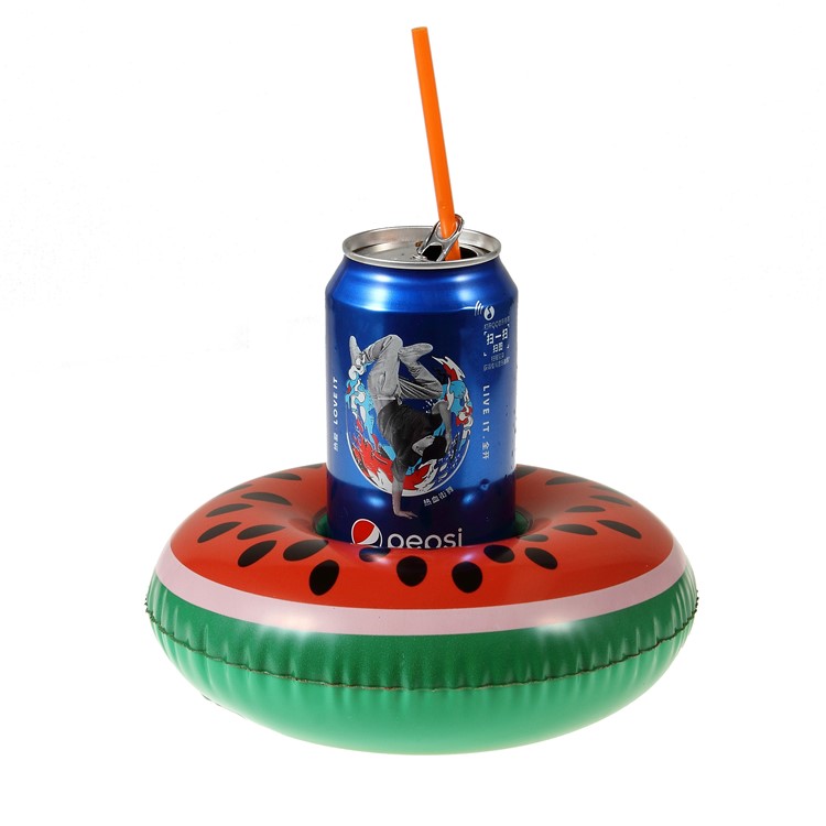 Watermelon Pattern Inflatable Drink Holder Floating Cup Coasters for Pool Party-1