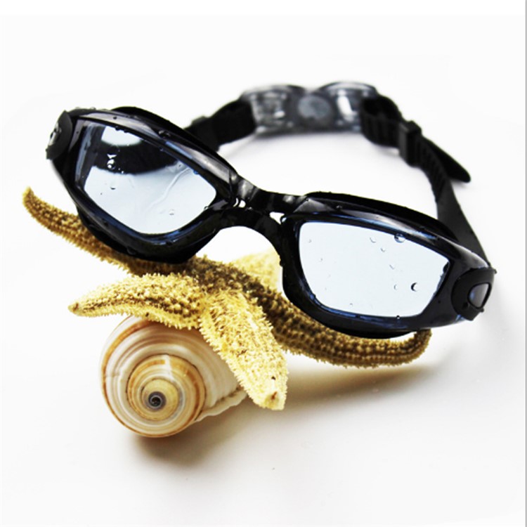 Swimming Goggles No Leaking Anti Fog UV Protection Swim Goggles with Free Protection Case - Black-1