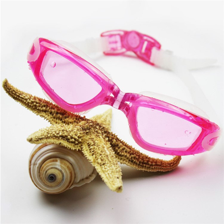 Swimming Goggles No Leaking Anti Fog UV Protection Triathlon Swim Goggles with Free Protection Case - Rose-1